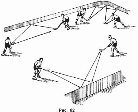 броски шайбы о борт